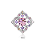 Load image into Gallery viewer, SO SEOUL Julian Vintage Square Mixed Colored Austrian Crystal Mini Baby Brooch Keronsang Pin Hijab