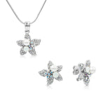 Load image into Gallery viewer, Starfish Pearl Aurore Boreale Austrian Crystal Pendant Necklace and Stud Earrings Set
