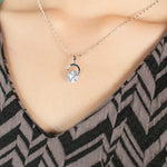 Load image into Gallery viewer, SO SEOUL Callista Elegance Infinite Loop Diamond Simulant Cubic Zirconia Earrings and Necklace Set