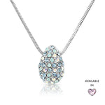 Load image into Gallery viewer, SO SEOUL Glimmering Teardrop Mixed Colored Austrian Crystal Pendant Chain Necklace