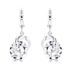 Load image into Gallery viewer, SO SEOUL Callista Elegance Infinite Loop Diamond Simulant Cubic Zirconia Earrings and Necklace Set