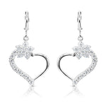 Load image into Gallery viewer, SO SEOUL Amora Open Heart Diamond Simulant Zirconia Necklace and Earrings Set