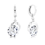 Load image into Gallery viewer, SO SEOUL Callista Elegance Infinite Loop Diamond Simulant Cubic Zirconia Earrings and Necklace Set