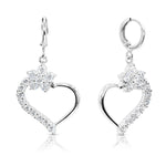 Load image into Gallery viewer, SO SEOUL Amora Open Heart Diamond Simulant Zirconia Necklace and Earrings Set