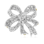 Load image into Gallery viewer, SO SEOUL Lifelong Oversized Ribbon Bow Aurore Boreale Crystal Rollover Clasp Brooch