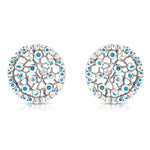 Load image into Gallery viewer, SO SEOUL Dream Catcher Aurore Boreale Austrian Crystal Necklace and Earrings Set