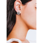 Load image into Gallery viewer, SO SEOUL Dream Catcher Aurore Boreale Austrian Crystal Necklace and Earrings Set