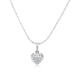 Load image into Gallery viewer, SO SEOUL Amora Love Heart Jewelry Set - Sparkling Diamond Simulant Cubic Zirconia with Pendant Necklace and Hoop Earrings