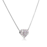 Load image into Gallery viewer, SO SEOUL Amora Love Heart Pendant Necklace – Sparkling Austrian Crystal (Lavender Pink, Aqua Blue)