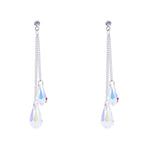Load image into Gallery viewer, SO SEOUL Aurore Boreale Swarovski® Crystal Cluster Drop Earrings and Pendant Necklace Set
