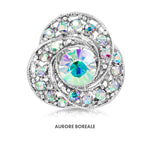 Load image into Gallery viewer, SO SEOUL Glimmering Three Flower Petal Austrian Crystal Mini Baby Brooch Keronsang Hijab Pin