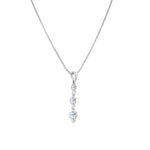 Load image into Gallery viewer, SO SEOUL Amora Cascade - Triple Heart Cubic Zirconia Necklace and Earrings Set