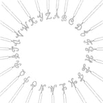 Load image into Gallery viewer, SO SEOUL White Austrian Crystal Alphabet Letter Pendant Necklaces - Personalized A to Z