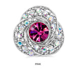 Load image into Gallery viewer, SO SEOUL Glimmering Three Flower Petal Austrian Crystal Mini Baby Brooch Keronsang Hijab Pin