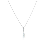 Load image into Gallery viewer, SO SEOUL Claire Elegance Mother of Pearl Long Teardrop Pendant Necklace and Stud Earrings Set