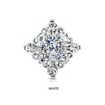 Load image into Gallery viewer, SO SEOUL Julian Vintage Swirl Square Shaped Austrian Crystal Mini Baby Brooch Keronsang Pin Hijab