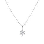 Load image into Gallery viewer, SO SEOUL 'Let it Snow' - Brilliance Snowflake Cubic Zirconia Hoop Earrings and Pendant Necklace