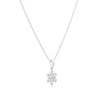 Load image into Gallery viewer, SO SEOUL 'Let it Snow' - Brilliance Snowflake Cubic Zirconia Hoop Earrings and Pendant Necklace
