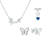 Load image into Gallery viewer, SO SEOUL 'Claire Butterfly' Jewelry Set with Mother of Pearl or Abalone Shell