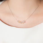 Load image into Gallery viewer, SO SEOUL Ghent Aurore Boreale Swarovski® Crystal Beads Pendant Necklace and Pierced Stud Earrings Jewelry Set