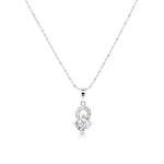 Load image into Gallery viewer, SO SEOUL Callista Twisted Infinite Diamond Simulant Earrings and Pendant Chain Necklace Gift Set