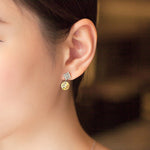 Load image into Gallery viewer, SO SEOUL Ghent Aurore Boreale Swarovski® Crystal Beads Pendant Necklace and Pierced Stud Earrings Jewelry Set