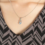 Load image into Gallery viewer, SO SEOUL Callista Twisted Infinite Diamond Simulant Earrings and Pendant Chain Necklace Gift Set