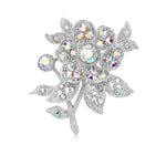 Load image into Gallery viewer, SO SEOUL Leilani Oversized Flower Aurore Boreale Austrian Crystal Rollover Clasp Brooch