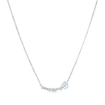 Load image into Gallery viewer, SO SEOUL Claire Flying Butterfly Mother of Pearl or Abalone Shell with Austrian Crystals Stud Earrings and Pendant Necklace Set