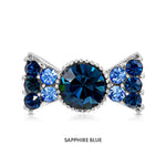 Load image into Gallery viewer, SO SEOUL Graceful Ribbon Bow Austrian Crystal Mini Baby Brooch Keronsang Pin Hijab