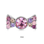 Load image into Gallery viewer, SO SEOUL Graceful Ribbon Bow Austrian Crystal Mini Baby Brooch Keronsang Pin Hijab