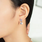 Load image into Gallery viewer, SO SEOUL Aurore Boreale Swarovski® Crystal Drop Earrings and Pendant Necklace Set