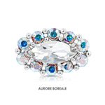 Load image into Gallery viewer, SO SEOUL Halo Oval Mirror Shaped Austrian Crystal Mini Baby Brooch Keronsang Pin Hijab