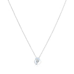 Load image into Gallery viewer, SO SEOUL Claire Triple Flower Petal Mother of Pearl or Abalone Shell Pendant Necklace and Stud Earrings Set with Austrian Crystals