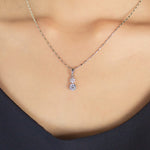 Load image into Gallery viewer, SO SEOUL Callista Sun Burst Diamond Simulant Zirconia Hoop Earrings and Pendant Chain Necklace Jewelry Gift Set