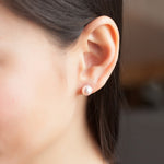 Load image into Gallery viewer, SO SEOUL Exquisite Swarovski® Crystal Pearl Classic White Pink Grey Round Pierced Stud Earrings