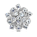 Load image into Gallery viewer, SO SEOUL Leilani Blossom Brooch - Multicolored Austrian Crystal Hijab Pin Featuring White, Aurore Boreale, Purple, Amethyst & Pink Tones