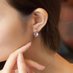 Load image into Gallery viewer, SO SEOUL Amora Love Heart Vitrail Light Swarovski® Crystal Stud Earrings and Pendant Chain Necklace Jewelry Gift Set