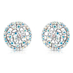 Load image into Gallery viewer, SO SEOUL Dream Catcher Aurore Boreale Austrian Crystal Stud Earrings