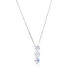 Load image into Gallery viewer, SO SEOUL Bella Classic Triple Aurore Boreale Swarovski® Crystal Adjustable Necklace