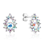 Load image into Gallery viewer, SO SEOUL Glimmer Teardrop Aurore Boreale Austrian Crystal Pierced Stud Earrings