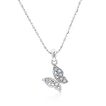 Load image into Gallery viewer, SO SEOUL Caria Flying 3D Butterfly Aurore Boreale Austrian Crystal Pendant Necklace