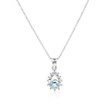 Load image into Gallery viewer, SO SEOUL Glimmering Teardrop Austrian Crystal Pendant Necklace and Stud Earrings Set