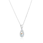 Load image into Gallery viewer, SO SEOUL Glimmer Teardrop Aurore Boreale Austrian Crystal Pendant Chain Necklace