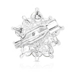 Load image into Gallery viewer, SO SEOUL Quinn Blossom Pearl and White or Grey Austrian Crystal Mini Brooch Keronsang Hijab Pin