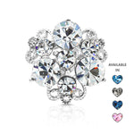 Load image into Gallery viewer, SO SEOUL Glimmering Triple Austrian Crystal Mini Baby Brooch Keronsang Hijab Pin