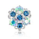 Load image into Gallery viewer, SO SEOUL Glimmering Triple Austrian Crystal Mini Baby Brooch Keronsang Hijab Pin