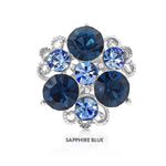 Load image into Gallery viewer, SO SEOUL Glimmering Triple Austrian Crystal Mini Baby Brooch Keronsang Hijab Pin