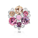 Load image into Gallery viewer, SO SEOUL Glimmering Triple Austrian Crystal Mini Baby Brooch Keronsang Hijab Pin