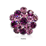 Load image into Gallery viewer, SO SEOUL Glimmering Blossom Mixed Colored Austrian Crystal Mini Baby Brooch Keronsang Hijab Pin